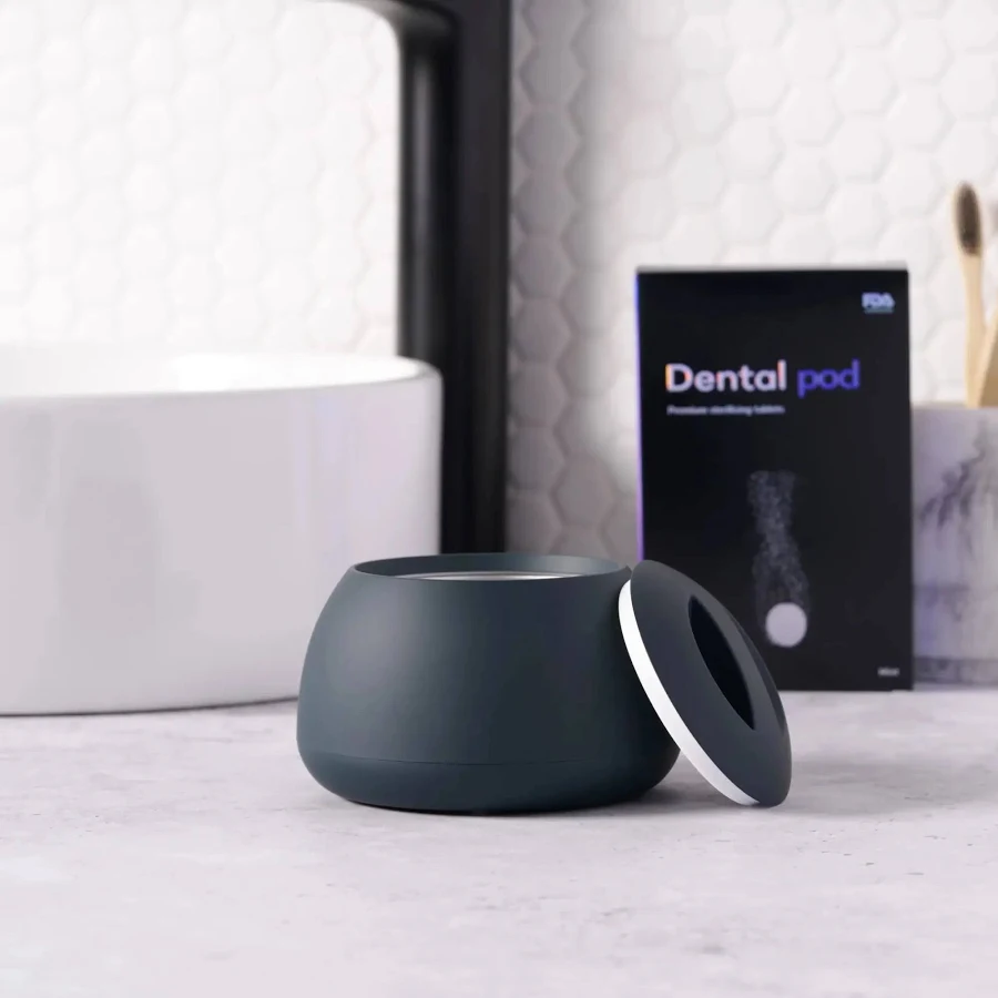 Dental Pod Ultrasonic Cleaner for Dentures Retainers