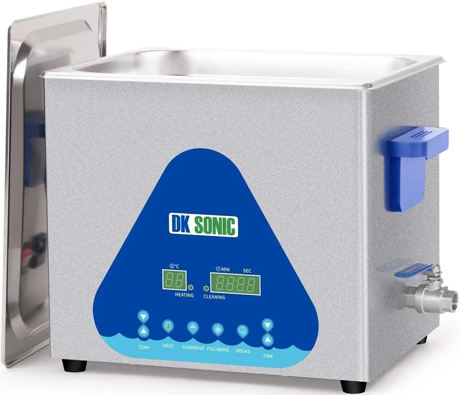 Ultrasonic Cleaner 10L 240W Heavy Duty Parts Cleaner With Heater And Timer Digital Control Basket Grime Busting Fullwave Semiwave Degas Modes For Moto