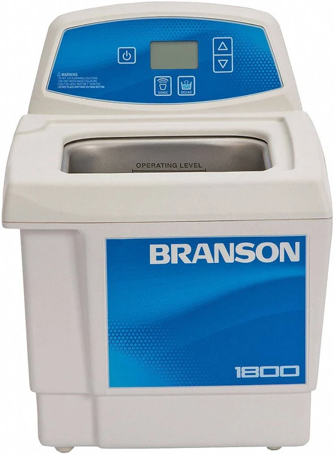 Branson Ultrasonic Cleaner: 0.5 gal Tank Capacity, Degas/Sweep, 4 in Tank Dp, Includes Timer Model: CPX-952-119R
