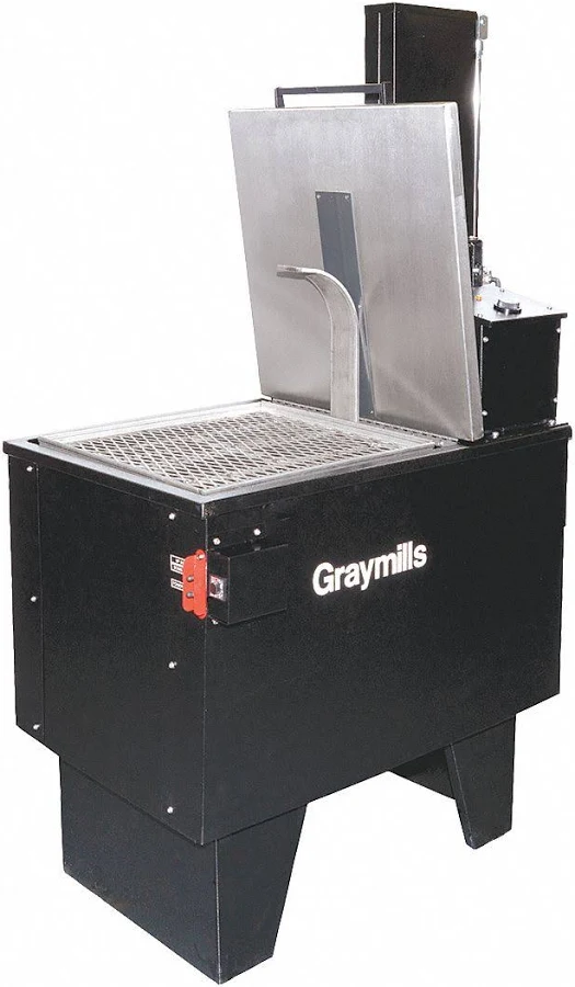 Graymills Parts Washer: For Solvent-Based Solution Base Type, Agitation/Immersion, Steel, 115V Model: TRC2420L-A