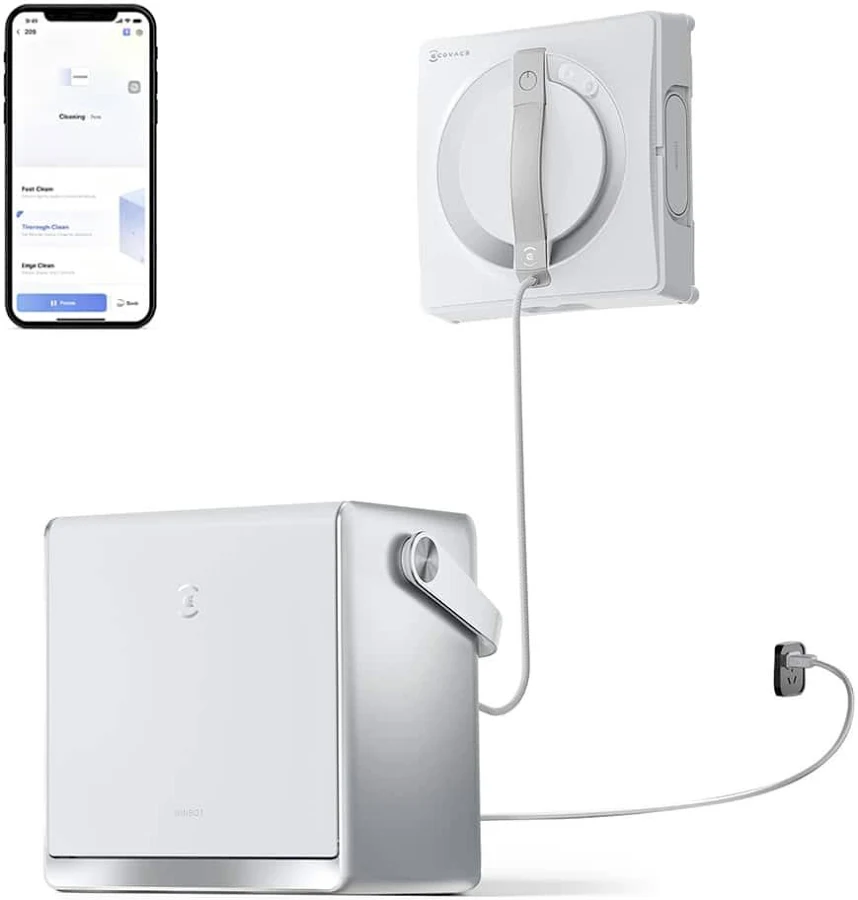 ECOVACS WINBOT W2 PRO Omni Portable Window Cleaning Robot with Multi-Functional Station