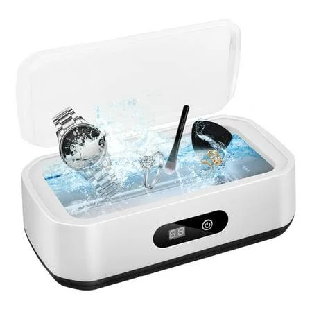 Ytaky Ultrasonic cleaner, 49000Hz ultrasonic cleaner, 650ml glasses cleaner, 5 times function, 304 stainless steel material, professional ultrasonic 