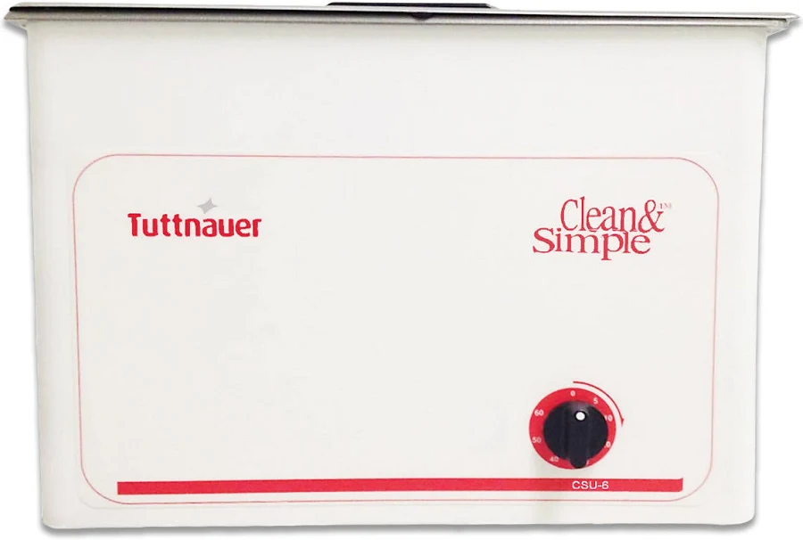 Ultrasonic Cleaner, 6 Gallon - CSU6 CSU6HBK - Tuttnauer 6 Gal. Heated Ultrasonic Cleaner with Lid & SS Basket