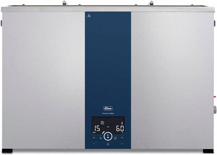 Elma Ultrasonics Ultrasonic Cleaner: 23.5 gal Tank Capacity, Degas/Dynamic/Eco/Heat/Pulse/Sweep Model: Elmasonic Select 900
