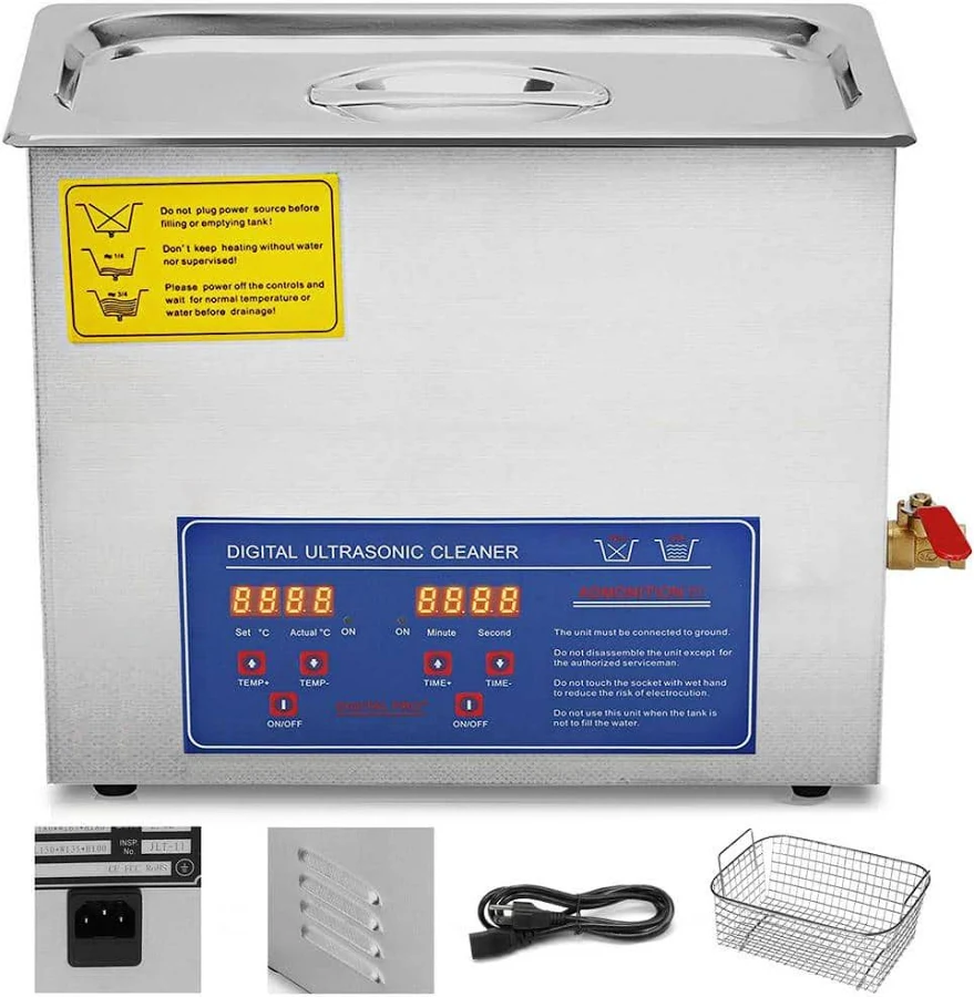 VEVOR Industrial cleaner with Digital Timer&Heater 40kHz 1200W - 9.5L