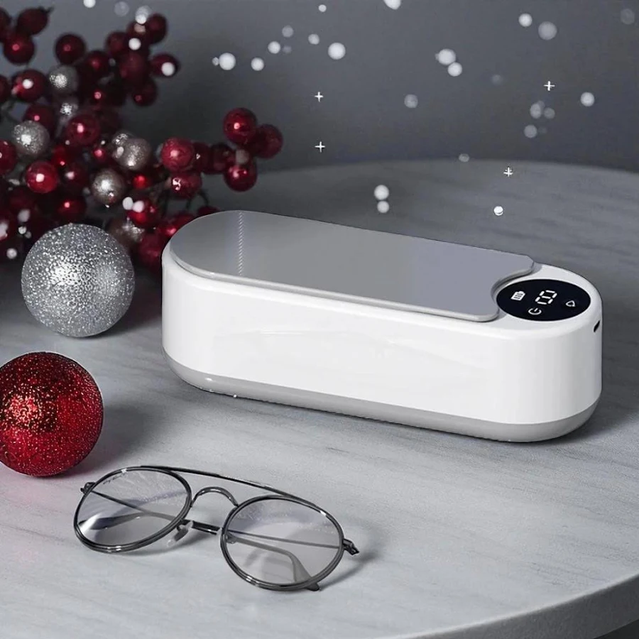 Ultrasonic Glasses Cleaner, Portable Eyeglass Washer, USB Rechargeable, Lens Cleaner, Sunglasses Cleaner, Travel Eyewear Gift