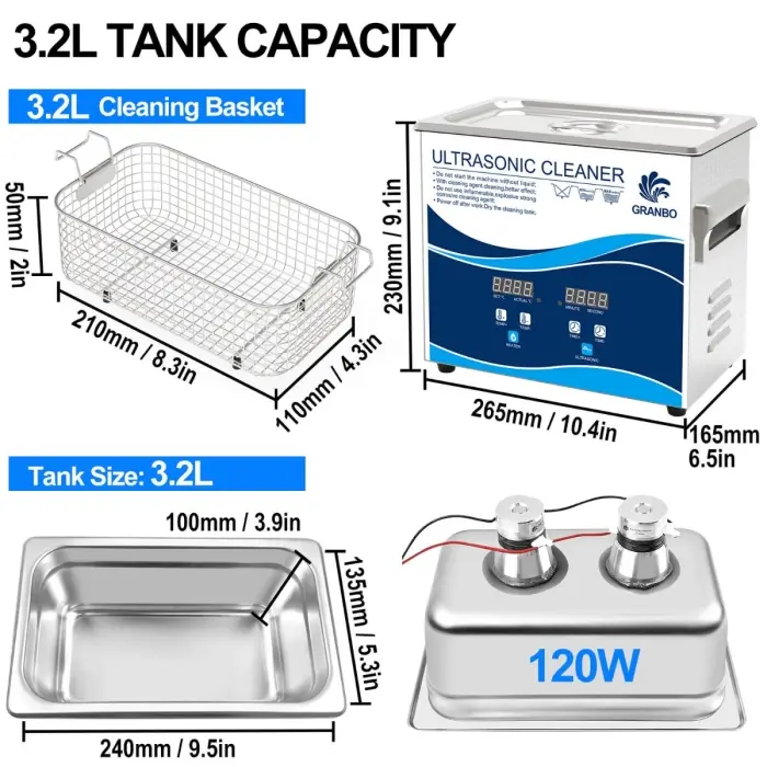 3.2l Ultrasonic Cleaning Machine For Optical Glasses