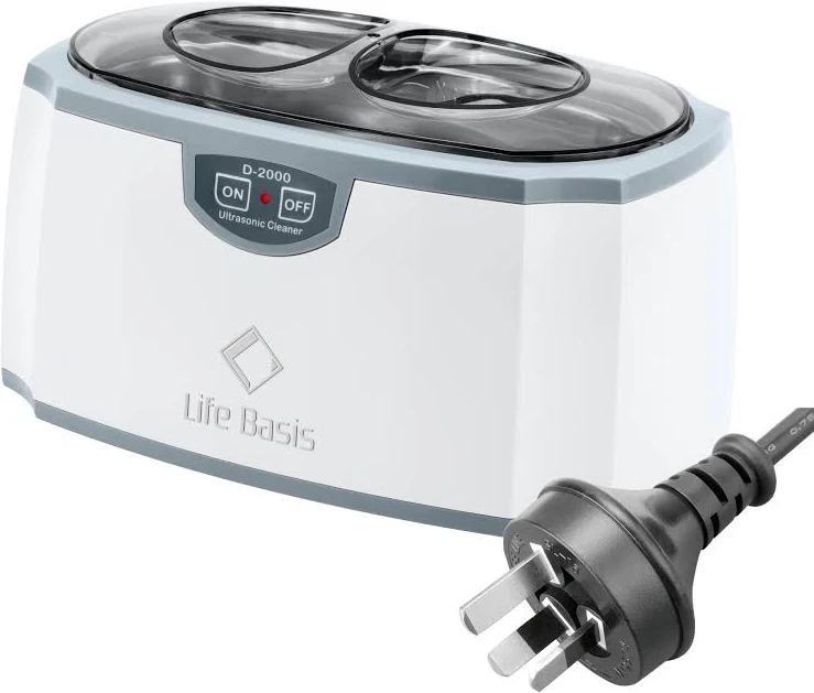 LifeBasis Ultrasonic Cleaner Jewellery Cleaner Machine 420ML 45000Hz Life Basis Ultra Sonic Cleaner with Cleaning Basket Watch Stand for Jewelry Neckl