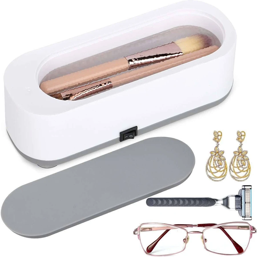 Ultrasonic Jewelry Cleaning Machine Portable Eyeglasses Watches Heads