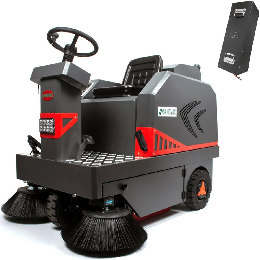 Sanitmax SM1250+ Ride-on Industrial Floor Sweeper