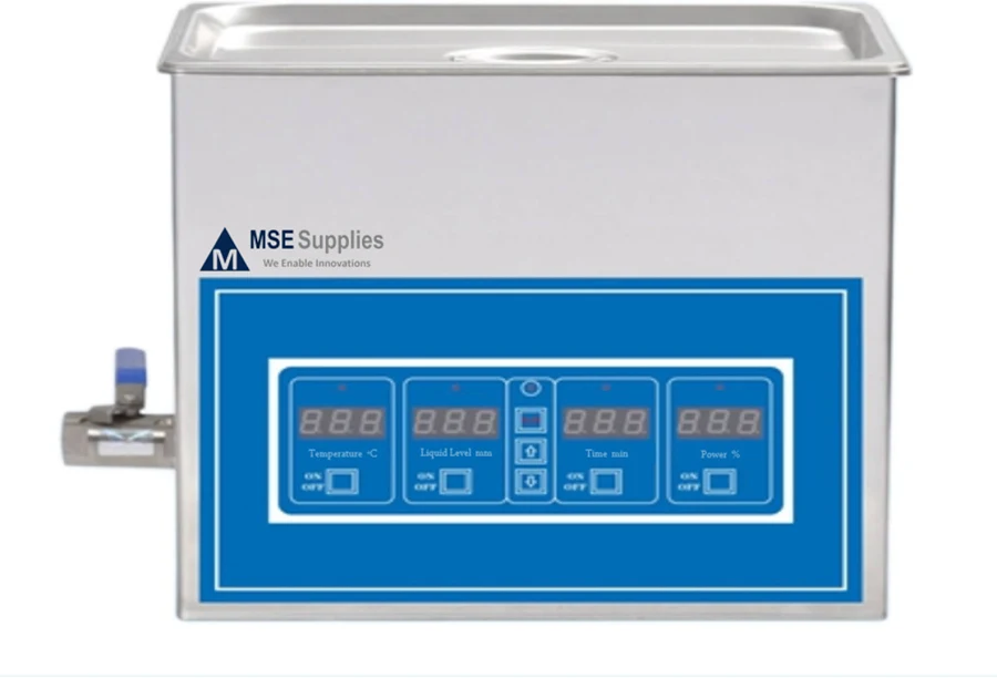 MSE PRO High Frequency 10L CNC Ultrasonic Cleaner with Heater, 80kHz, 300W Ultrasonic Power
