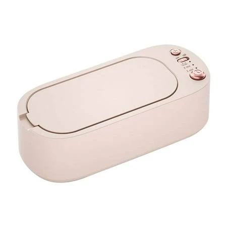 Ovzne Compact Ultrasonic Cleaning Unit Low-Noise Device for Precision Cleaning of Small Personal Items Pink, Women's