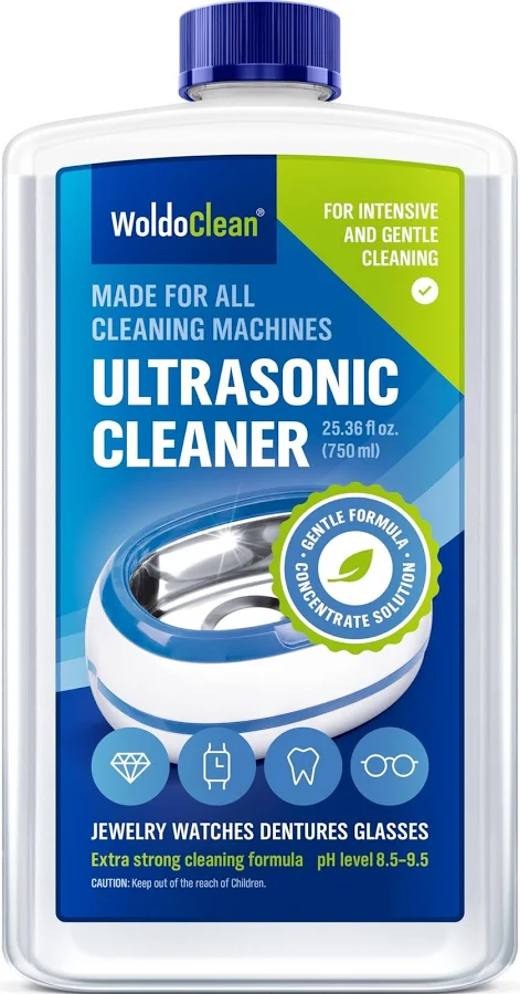 WoldoClean Ultrasonic Cleaner Solution for Glasses And Jewelry