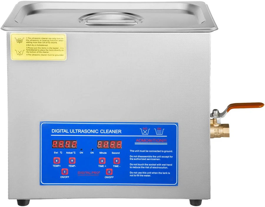 Ultrasonic Cleaner 6L Ultrasonic Vinyl Cleaner 7-12 Inch 8 Records Ultrasonic Vinyl Cleaning Machine 180W Ultrasonic Records Cleaner with Drying Rack 