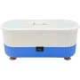 Portable Ultrasonic Eyeglass Cleaner Machine 47Khz, Battery-Powered Jewelry Cleaner for Glasses Watches Rings, Women's, Size: 16.5, Blue