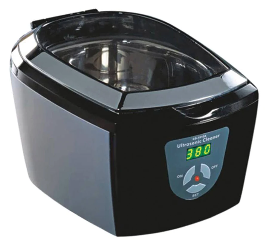 Small Digital Ultrasonic Cleaner | 5 Cleaning Cycles | 1-Pint Tank for Eyeglasses & Jewelry