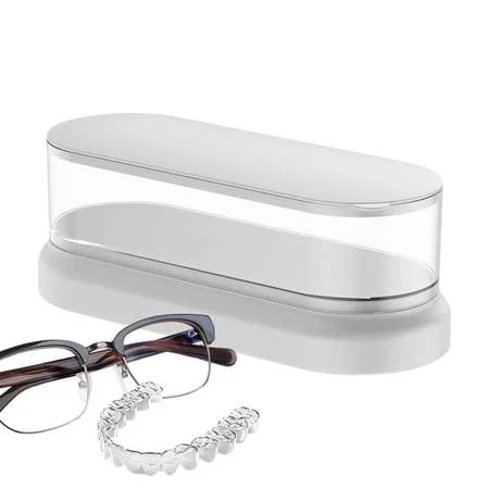 Ultrasonic Cleaner - Portable Ultrasonic Cleaner, Multifunctional Vibration Cleaning Box for Jewelry, Eyeglasses, Watches and Dentures, Household Use,