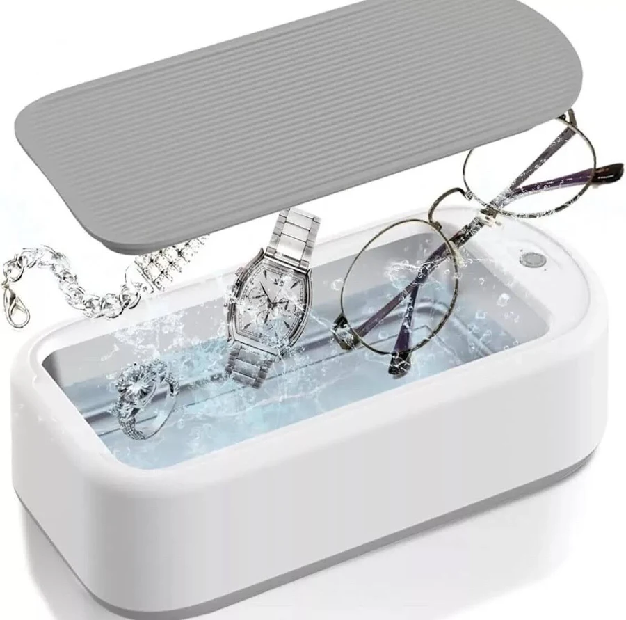 Ultrasonic Glasses Cleaner Multifunctional White Clean Oxide Layer