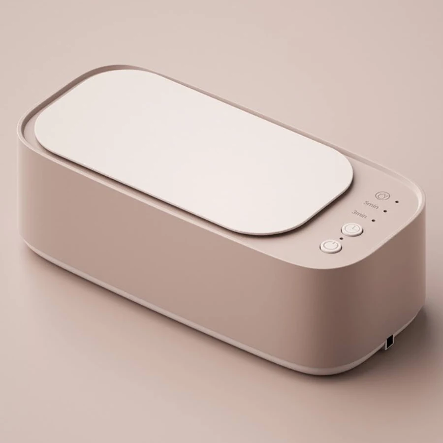 Portable Ultrasonic Cleaning Device for Jewelry and Glasses, Rosa