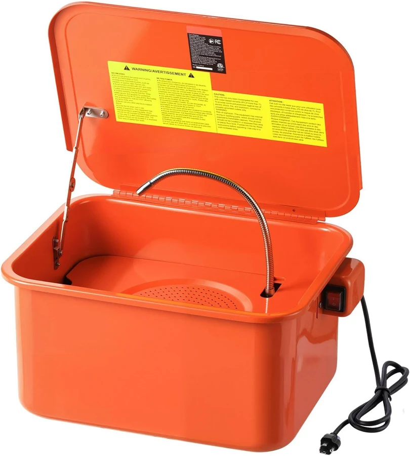 VEVOR 5-Gallon Steel Portable Automotive Parts Washer with 3.5-Gallon Solvent Capacity