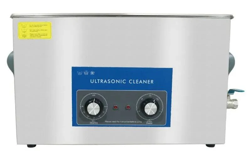 Professional analog ultrasonic tank cleaner with drain valve P2R 10 L 240 W