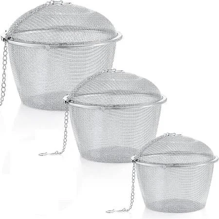 3 Pieces Ultrasonic Cleaner Baskets Ultrasonic Cleaning Solution Ultrasonic Parts Cleaner Jewelry S, Adult Unisex, Size: 1.7, 2.5, and 4.3 inches, 