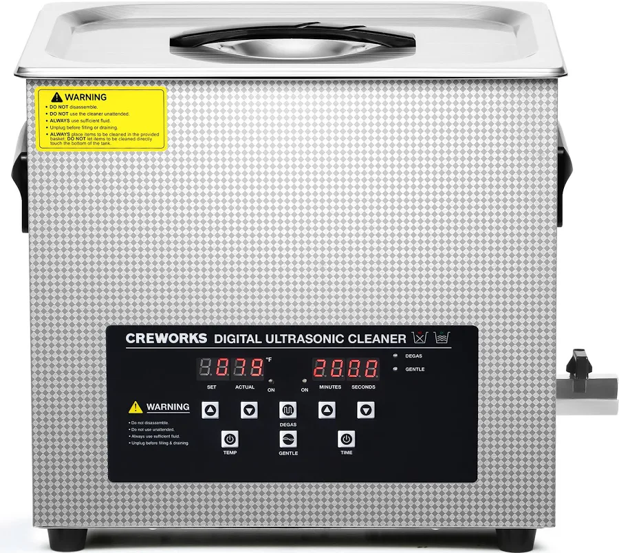 240W Ultrasonic Cleaner with Digital Timer and 300W Heating Power
