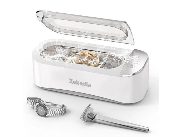 Ultrasonic Jewelry Cleaning Machine - 400ml with 3 Modes & Stainless Steel Tank, Deep Clean for Rings, Eyeglasses, Silver, Coins, Makeup Brushes