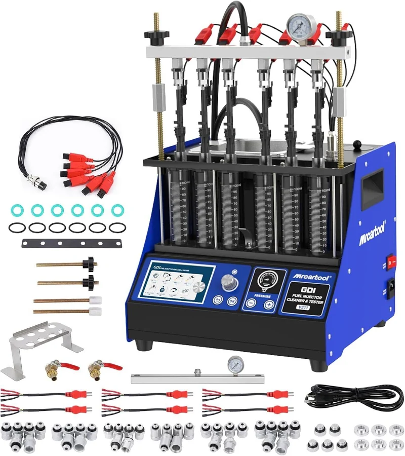 V311 Gdi Fuel Injector Cleaner Machine Ultrasonic Cleaner Tester 6