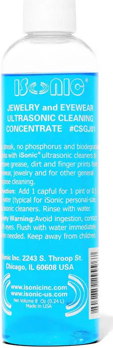 CSGJ01 | iSonic Jewelry and Eyewear Cleaning Solution Concentrate 1-Pack