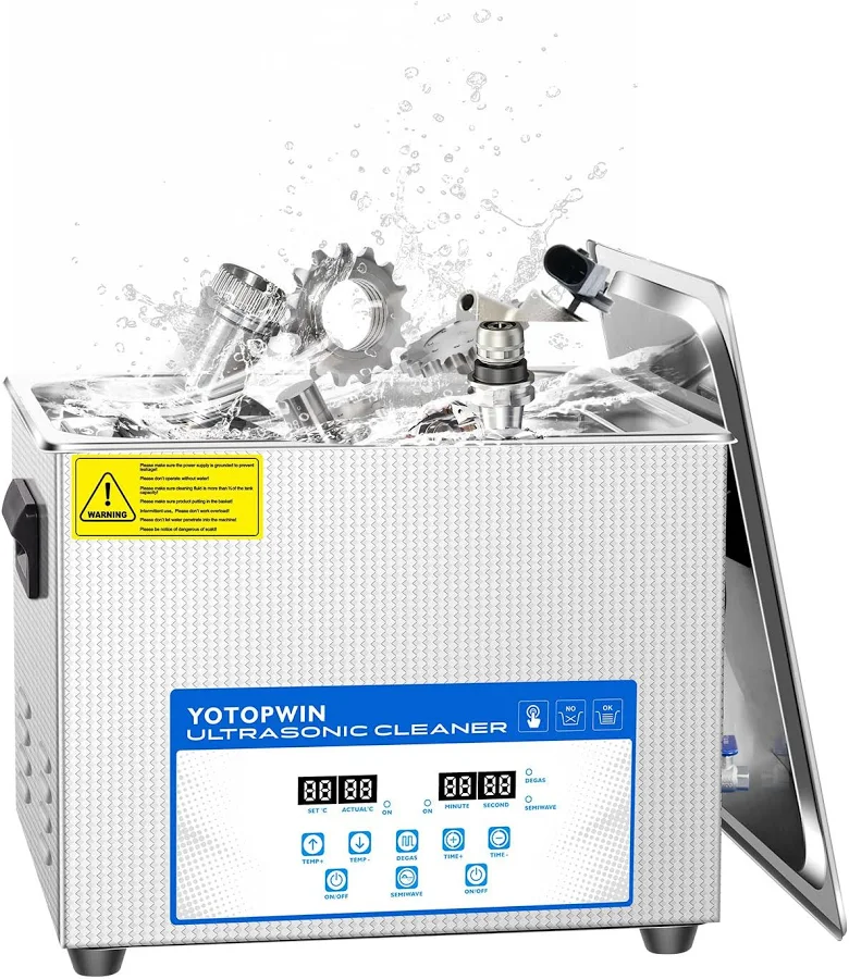 15L Ultrasonic Cleaner With Heater And Degassing, 110V 360W Workhorse For Automotive Parts, Tools, PCBs And Carburetors, 40kHz Stainless Steel Tank, D