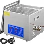 VEVOR 15L Ultrasonic Cleaner Machine Stainless Steel Ultrasonic Cleaning Machine Digital Heater Timer Jewelry Cleaning for Commercial Personal Home
