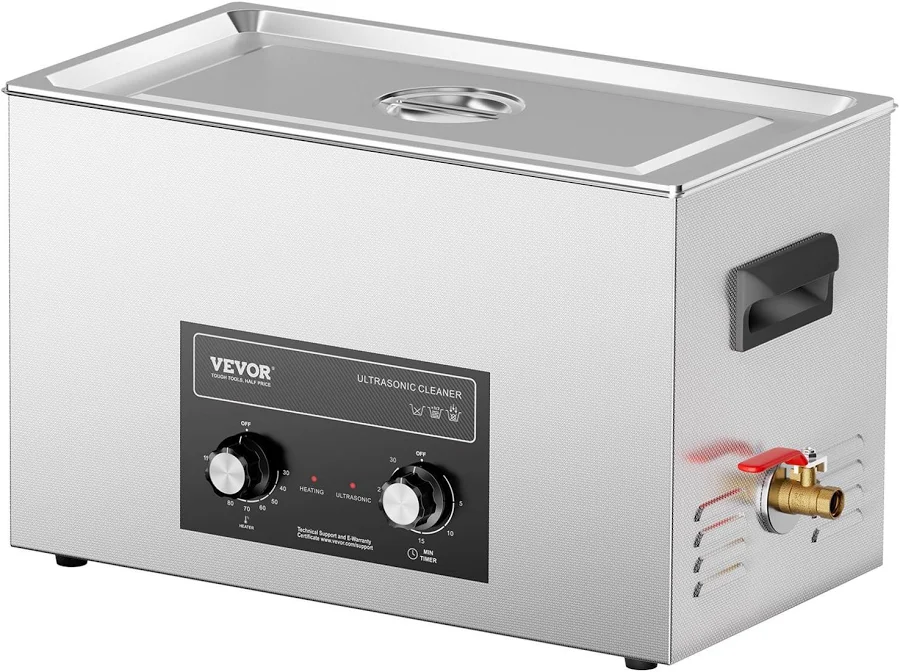 VEVOR 30L Ultrasonic Cleaner with Heater Timer and Basket