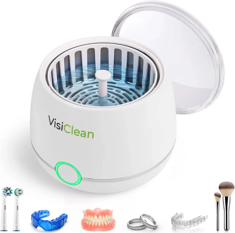 Ultrasonic Retainer Cleaner, Retainer Cleaner Machine, Aligner Cleaner, Nightguard Cleaner, Mouthguard Cleaner, Denture Cleaner - Ultrasonic Jewelry 