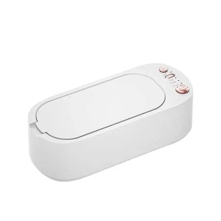 Electric Ultrasonic Cleaning Machine 3 Gear High-frequency Vibration Glasses Jewelry Watch Portable Cleaning Tool Machine, Women's, Size: Small, White