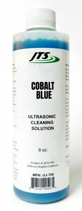 JTS Ultrasonic Cleaner Solution Cobalt Blue 8 OZ.