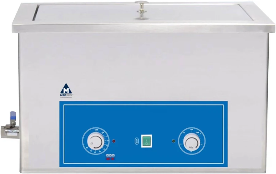 MSE PRO 30L Knob Control Ultrasonic Cleaner with Heater, 40kHz, 800W Ultrasonic Power