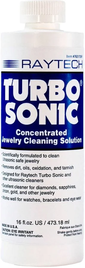 Turbo Sonic Jewelry Cleaning Solution (Concentrate) 16 fl oz.