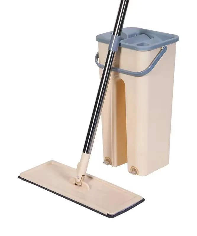 Wholesale cleaning mop floor with bucket cleaning mop for flooring cleaning mop hand free,2 Pieces