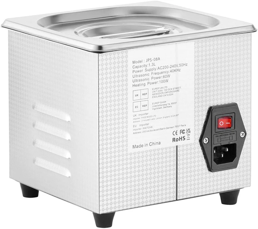 Ultrasonic Cleaner 1.3L Professional Ultrasonic Cleaner with Digital Timer 40kHz Excellent Ultrasonic Cleaning Machine 110V for Jewelry Watch Ring 