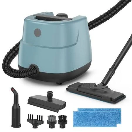 Hivroo Steam Cleaner,Multi-Surface Steam for Deep Cleaning Home, Kitchen, Floor, Window, Pet hair, Carpet, Tile, Grout, Blue