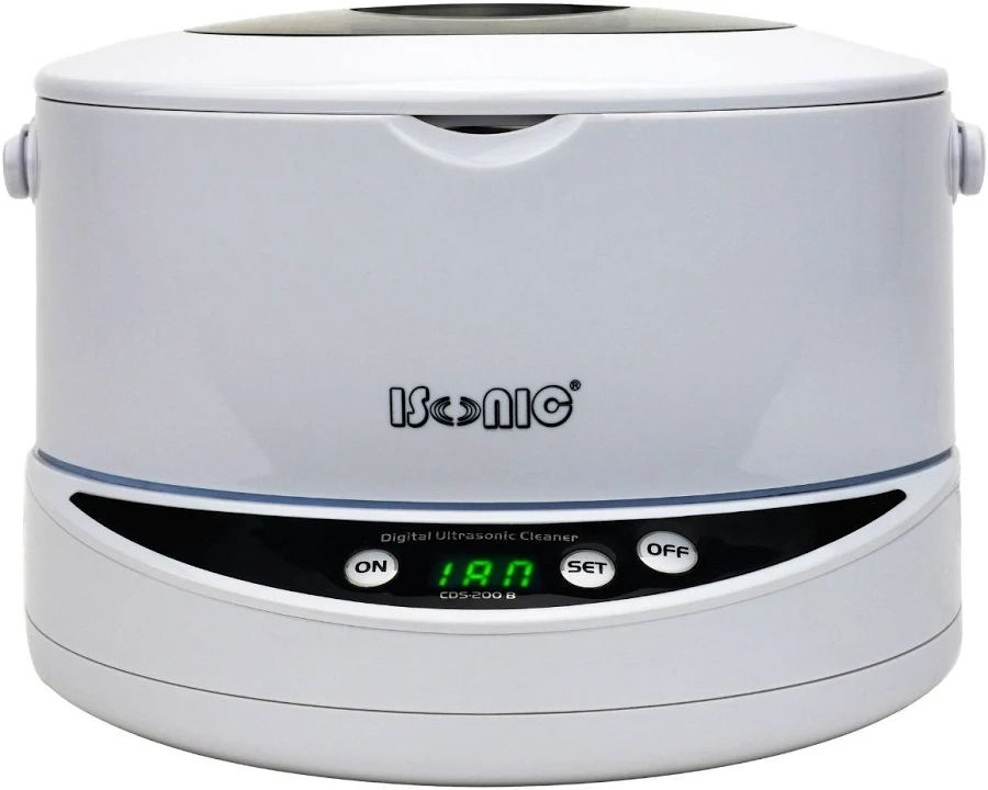 CDS200B | iSonic Digital Ultrasonic Cleaner – 0.75L with Detachable Tank for Jewelry, Eyeglasses & CDs