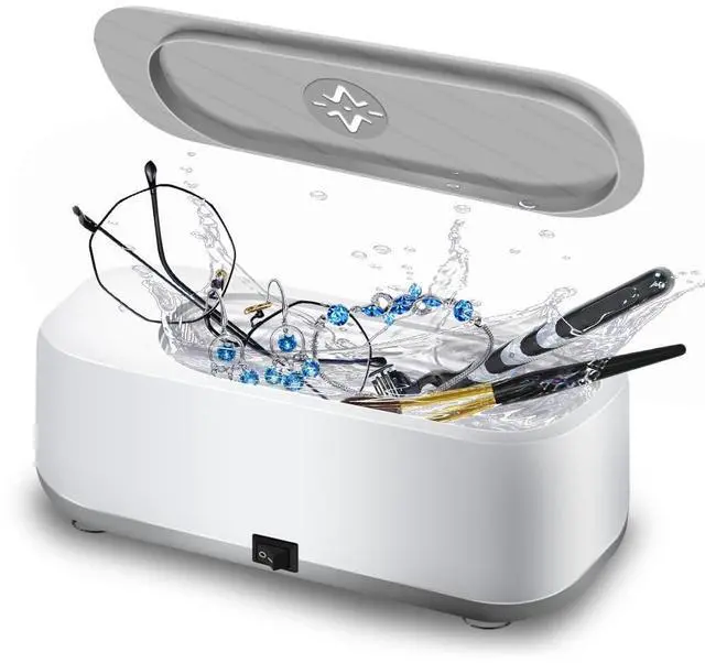 Ultrasonic Jewelry Cleaner, 45kHz Professional Ultrasonic Cleaner Machine with Timer & Control, Ultrasonic Cleaner for All Jewelry, Silver, Dentures, 