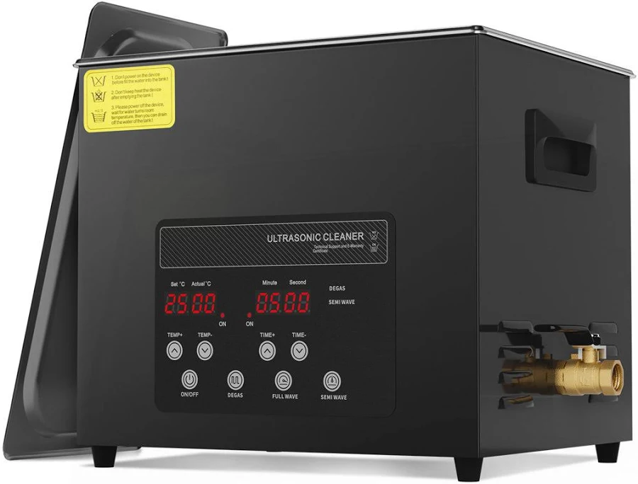 10L Ultra Sonic Cleaner, 240W Digital Ultrasonic Cleaning Machine with Gentle Mode & Upgraded Degassing, 40kHz Industrial Ultrasound Cleaner with 