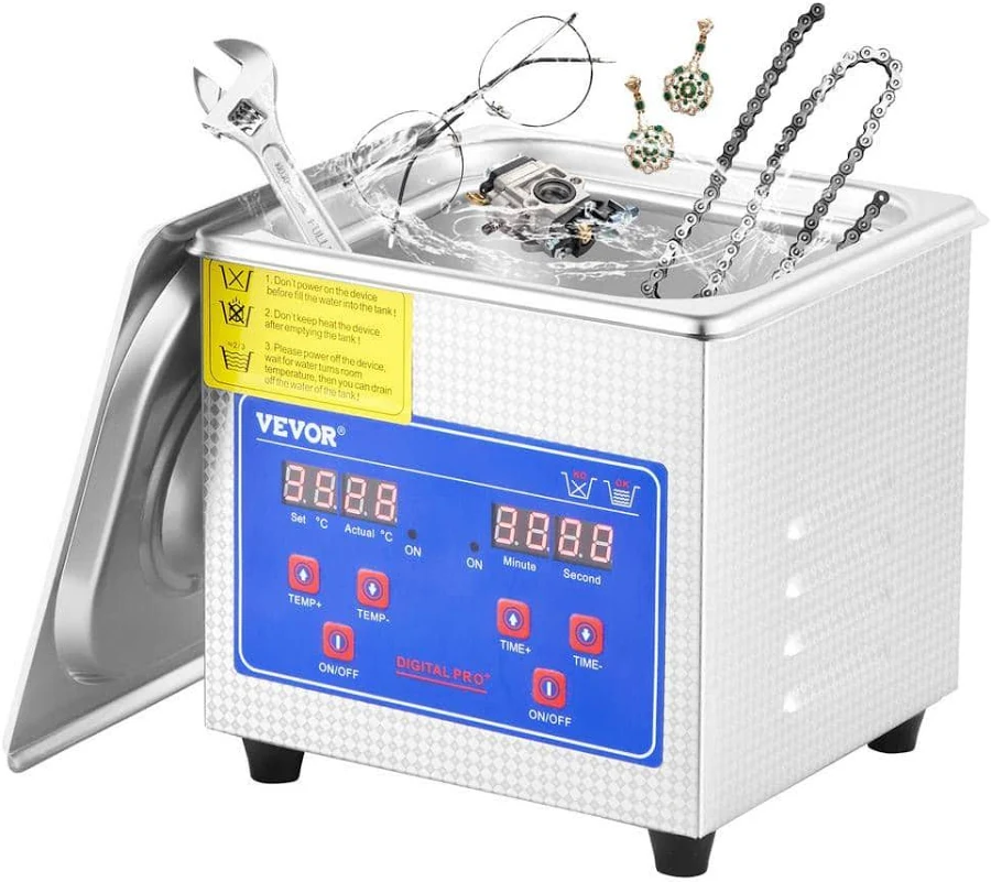 VEVOR Industrial cleaner with Digital Timer&Heater 40kHz 1200W - 15L