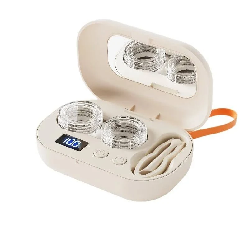 Lenovo Ultrasonic Contact Lens Cleaner 4-Timer Fully Automatic Portable Rechargeable Lens Corneal
