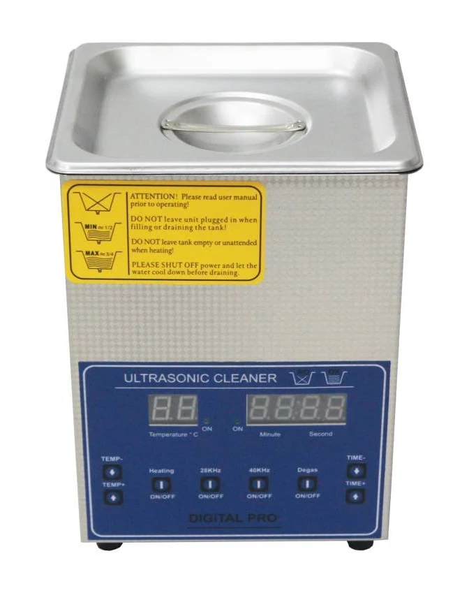 2L 28kHz and 40kHz Dual Frequency Digital Ultrasonic Cleaner With Time & Temperature Control