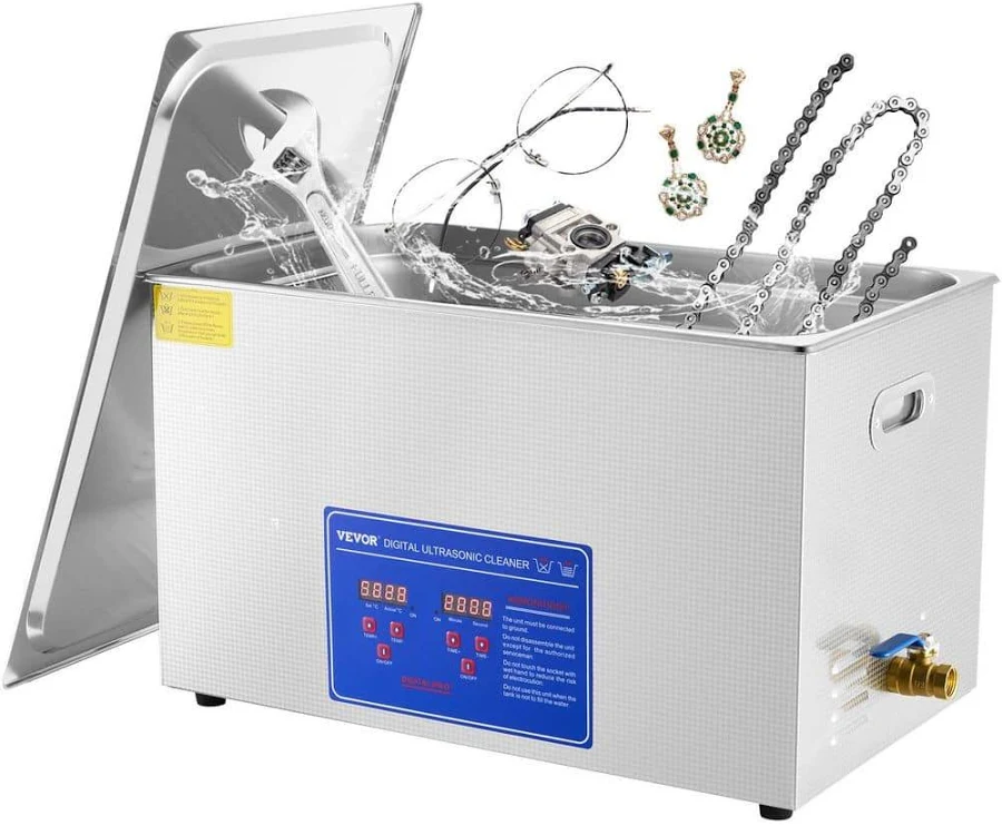 SKYSHALO Ultrasonic Machine 30L for Cleaning Eyeglasses Commercial Industrial Ultrasonic Machine Jewelry Cleaner