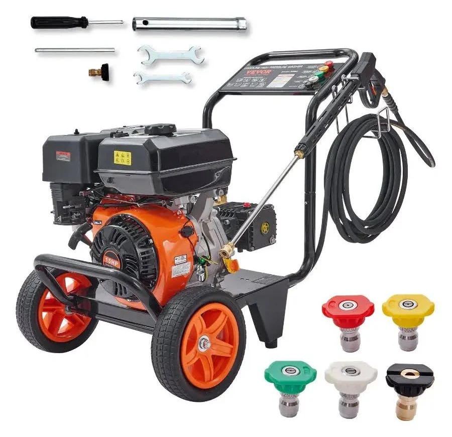 VEVOR 4400 PSI 4.0 GPM Gas Powered Pressure Washer with Copper Pump