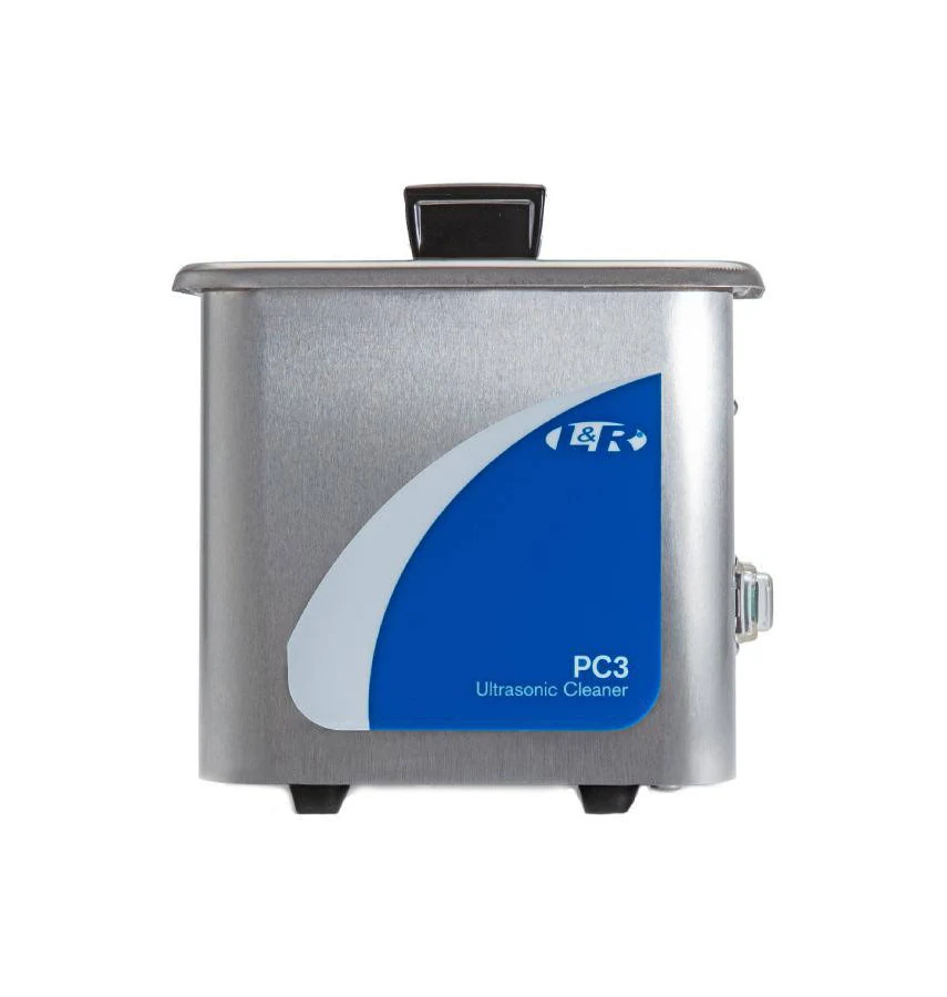 L&R Ultrasonic Ultrasonic Cleaner | Bench Top - 117V, 67mm Deep x 121mm Long x 86mm Wide Inside Tank Dimensions, Stainless Steel Tank | Part #1172